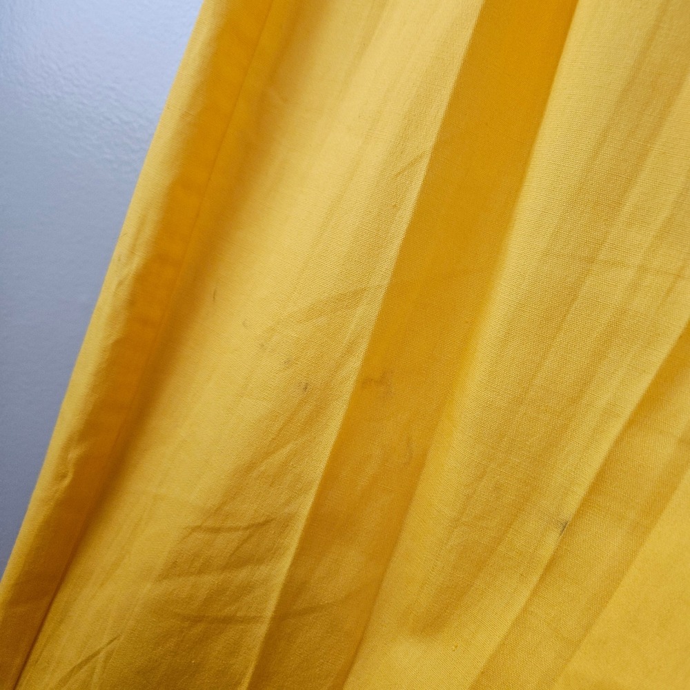 Vintage‎ Wide Leg Halter Jumpsuit Sz XS S Yellow Open Back - Picture 7 of 14
